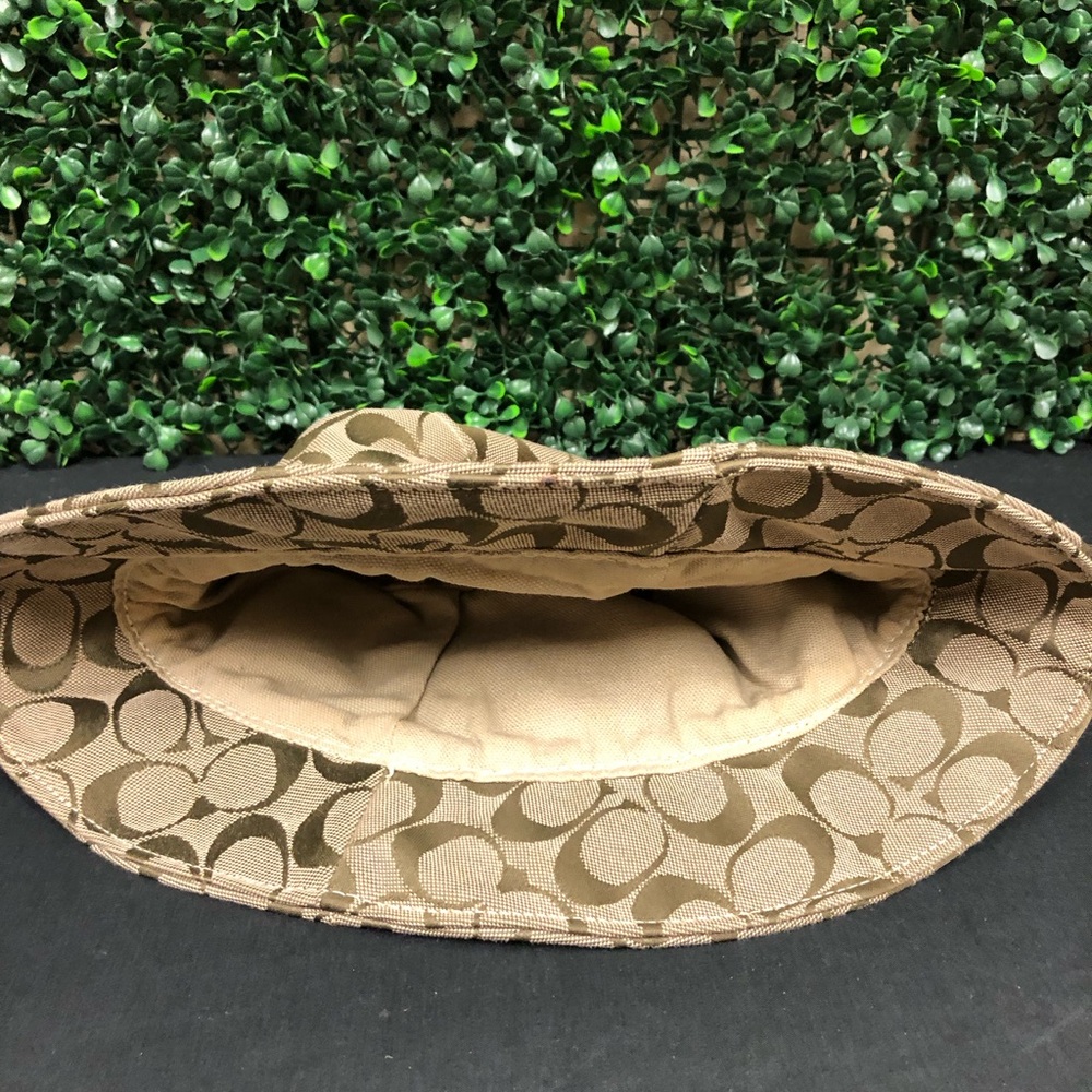 Coach Signature Monogram Canvas Bucket - Picture 7 of 10